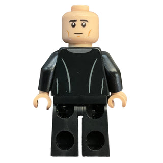 Lucius Malfoy - Black Suit, Bright Light Yellow Hair, Plain Legs, hp526 Minifigure LEGO®