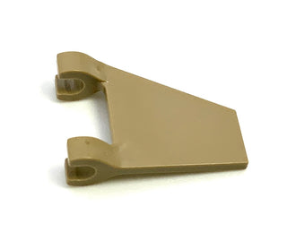 Flag 2x2 Trapezoid, Part# 44676 Part LEGO® Dark Tan