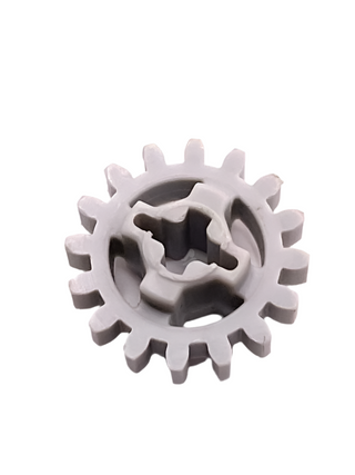 Technic, Gear 16 Tooth - Axle Hole with Closed Sides, Part# 94925 Part LEGO® Light Gray