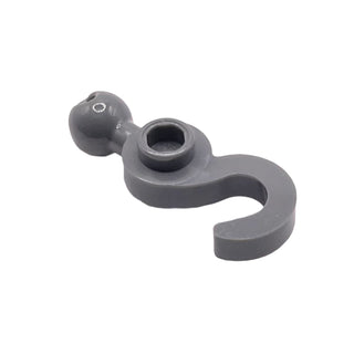 Hook with Tow Ball, Part# 30395 Part LEGO® Dark Bluish Gray