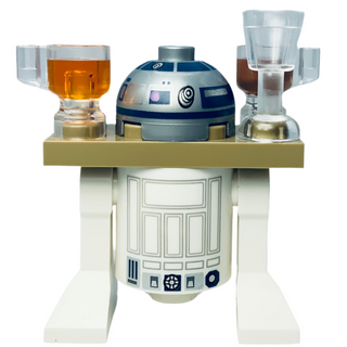 R2-D2, Dark Tan Serving Tray, sw1385 Minifigure LEGO®