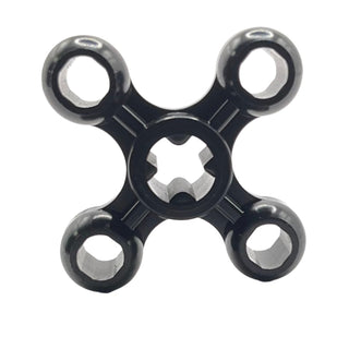 Technic Knob Cog / Gear / Wheel with Axle Hole (+ Orientation), Part# 32072 Part LEGO® Black Symmetric Axle Hole