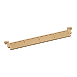 Garage Roller Door Section without Handle, Part# 4218 Part LEGO® Tan