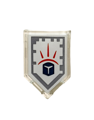 Tile, Modified 2 x 3 Pentagonal with Nexo Power Shield Pattern - Force Field, Part# 22385pb022 Part LEGO®