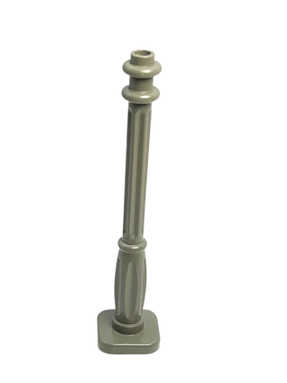 Support 2x2x7 Lamp Post with 6 Base Flutes, Part# 2039 Part LEGO® Dark Gray