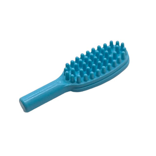 Minifigure, Utensil Hairbrush - 10mm Handle, Part# 3852b Part LEGO® Medium Azure