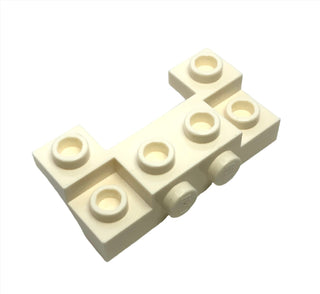 Brick, Modified 2x4 - 1x4 with 2 Recessed Studs and Thin Side Arches, Part# 14520 Part LEGO® White