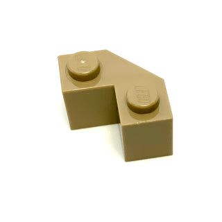 Brick, Modified Facet 2x2, Part# 87620 Part LEGO® Dark Tan