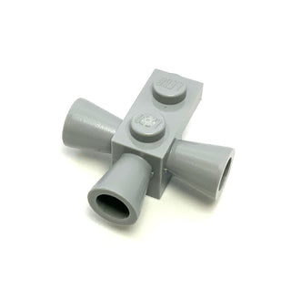 Brick, Modified 1x1 with 3 Loudspeakers / Space Positioning Rockets Part# 3963 Part LEGO® Light Bluish Gray