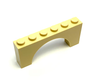 Arch 1x6x2 (Thick Top with Reinforced Underside), Part# 3307 Part LEGO® Tan  