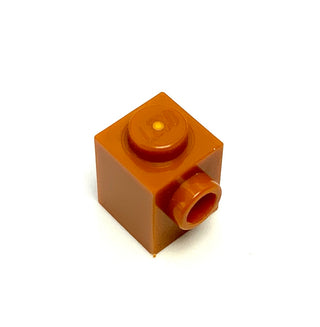 Brick, Modified 1x1 with Stud on Side, Part# 87087 Part LEGO® Dark Orange  