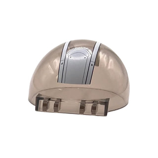 Windscreen 6 x 6 x 3 Canopy Half Sphere with Dual 2 Fingers with SW Rebel Ghost Pattern, Part# 50747pb11 Part LEGO® Trans-Brown Very Good