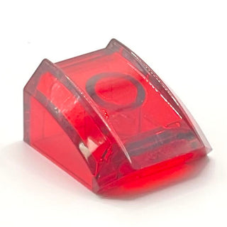 Slope, Curved 2x2 Lip, Part# 30602 Part LEGO® Trans-Red