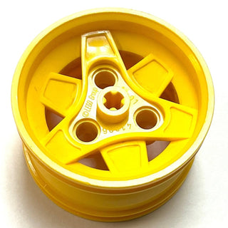 Wheel 43.2mm D. x 26mm Technic Racing Small, 3 Pin Holes, Part# 41896 Part LEGO® Yellow