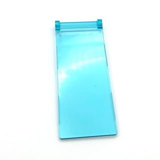 Flag 7x3 with Bar Handle, Part# 30292 Part LEGO® Trans-Light Blue