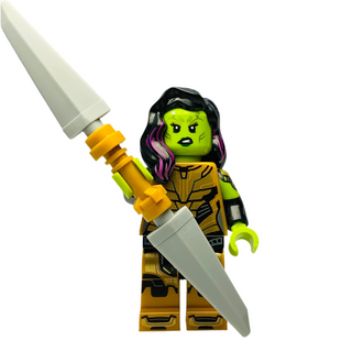 Gamora with the Blade of Thanos, colmar-12 Minifigure LEGO® With accessories & stand