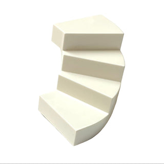 Stairs 6x6x4 Curved, Part# 28466 Part LEGO® White