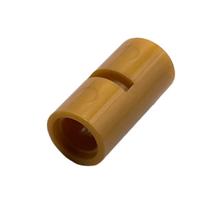 Technic, Pin Connector Round 2L with Slot (Pin Joiner Round), Part# 62462 Part LEGO® Pearl Gold