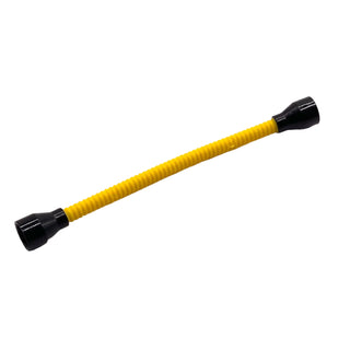 Hose, Flexible 8.5L with Black Tabless Ends Fixed, Part# 73590c03b Part LEGO® Yellow Very Good