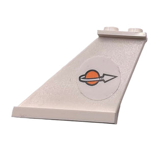 Tail 4x1x3 with Modified Classic Space Logo Pattern on Left Side (Sticker), Part# 2340pb061L Part LEGO®