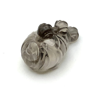 Minifigure Hair, Ponytail with Tied Sections (Rey), Part# 21777 Part LEGO® Prototype Trans-Black