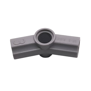 Technic, Axle and Pin Connector Angled #3 (157.5 Degrees), Part# 32016 Part LEGO® Light Bluish Gray