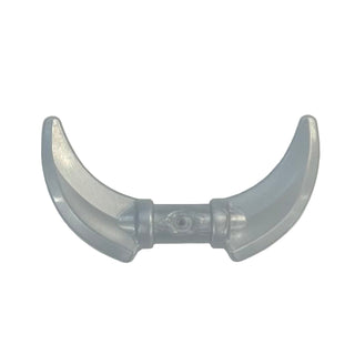 Minifigure, Weapon Hook with Double Blades, Part #37341e Part LEGO® Flat Silver