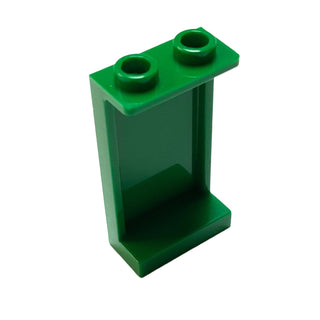 Panel 1x2x3 with Side Supports - Hollow Stud, Part# 87544 Part LEGO® Green