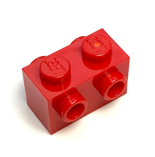 Brick, Modified 1x2 with Studs on 2 Sides, Part# 52107 Part LEGO® Red  