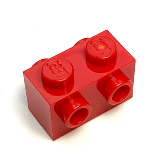 Brick, Modified 1x2 with Studs on 2 Sides, Part# 52107 Part LEGO® Red