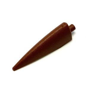 Barb/Claw/Horn/Tooth - Large, Part# 11089 Part LEGO® Reddish Brown  