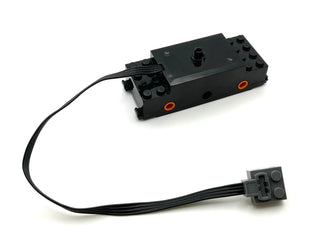 Electric Train Motor 9V RC Train with Integrated Power Function Attachment, Part# 87574c01 Part LEGO® Black