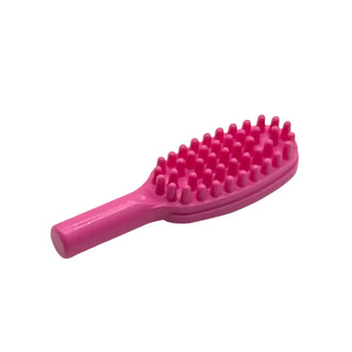 Minifigure, Utensil Hairbrush - 10mm Handle, Part# 3852b Part LEGO® Dark Pink