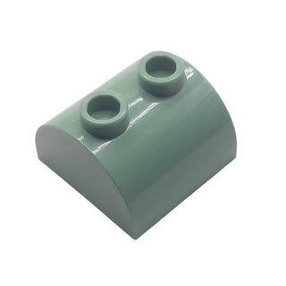 Slope, Curved 2x2 Double with 2 Hollow Studs, Part# 30165 Part LEGO® Sand Green