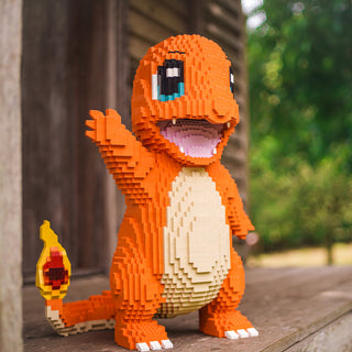 Fire Lizard Life-Sized Sculpture Building Kit Bricker Builds