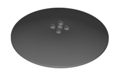Dish 10x10 Inverted with Solid Studs, Part# 50990b Part LEGO® Dark Bluish Gray