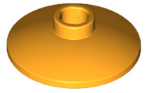 Dish 2x2 Inverted, Part# 4740 Part LEGO® Bright Light Orange