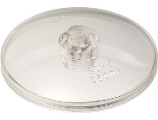 Dish 4x4 Inverted with Solid Stud, Part# 3960 Part LEGO® Trans-Clear  
