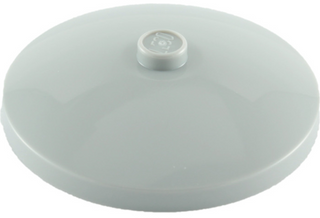 Dish 4x4 Inverted with Solid Stud, Part# 3960 Part LEGO® Light Bluish Gray  
