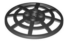 Dish 6x6 Inverted Webbed (Type 2), Part# 4285b Part LEGO® Black  