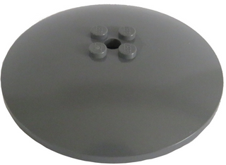 Dish 8x8 Inverted with Solid Studs, Part# 3961 Part LEGO® Dark Bluish Gray 1 Part