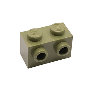 Brick, Modified 1x2 with Studs on 1 Side, Part# 11211 Part LEGO® Olive Green 1 Part