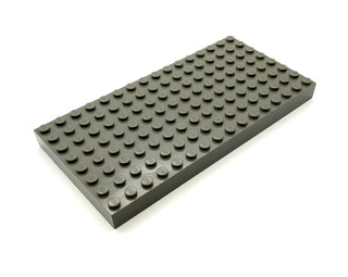 Brick 8 x 16, Part# 4204 Part LEGO® Dark Gray Very Good