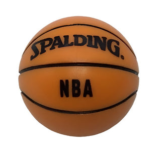 Basketball with 'Spalding' and 'NBA' Pattern, Part# 43702pb01 Part LEGO® Orange