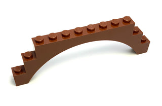 Arch 1x12x3, Part# 6108 Part LEGO® Reddish Brown  