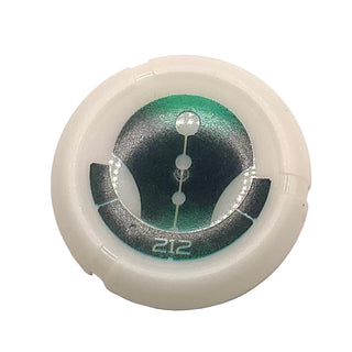 Throwing Disk with Bionicle Kanoka 212 Ga-Metru Pattern, Part# 32171pb074 Part LEGO® Glow In Dark Opaque