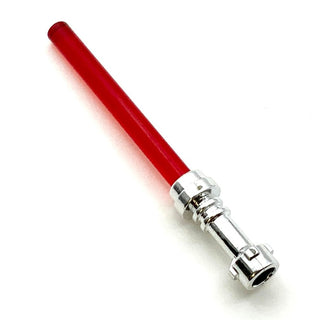 Star Wars Lightsaber, Chrome Hilt and Blade (Multiple Colors), Part# 64567 (Chrome) + 30374 Part LEGO® Trans-Red Very Good