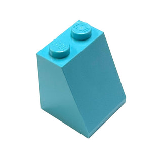 Slope 65 2x2x2 with Bottom Tube, Part# 3678b Part LEGO® Medium Azure 1 Part