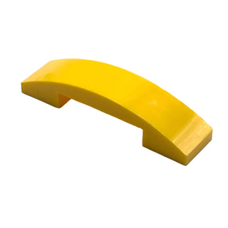 Slope, Curved 4 x 1 x 2/3 Double, Part# 93273 Part LEGO® Yellow 1 Part