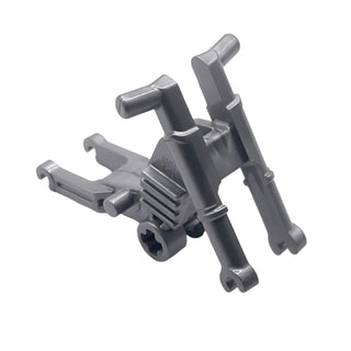 Motorcycle Chassis, Long Fairing Mounts and Foot Pags, Part# 50895b Part LEGO® Flat Silver Very Good